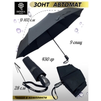 Черный зонт-автомат