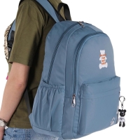 Текстильный рюкзак голубого цвета