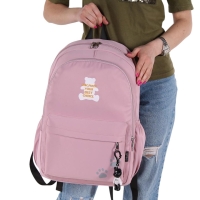 Текстильный рюкзак розового цвета