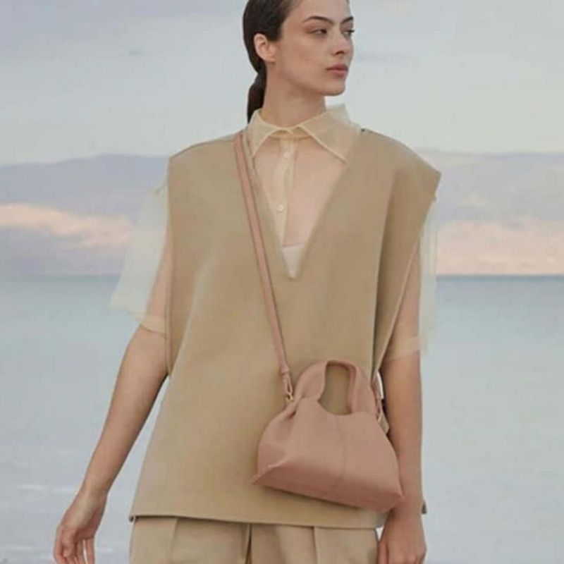 Сумка-мини кожаная