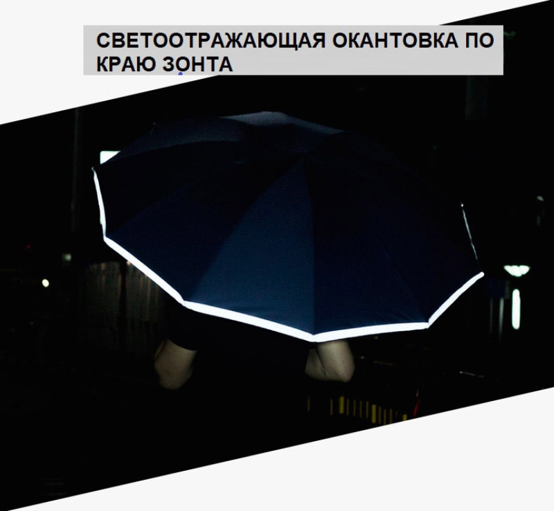 Зонт-автомат обратного сложения Umbr-8003 