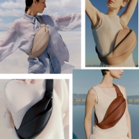 Сумка поясная кожаная