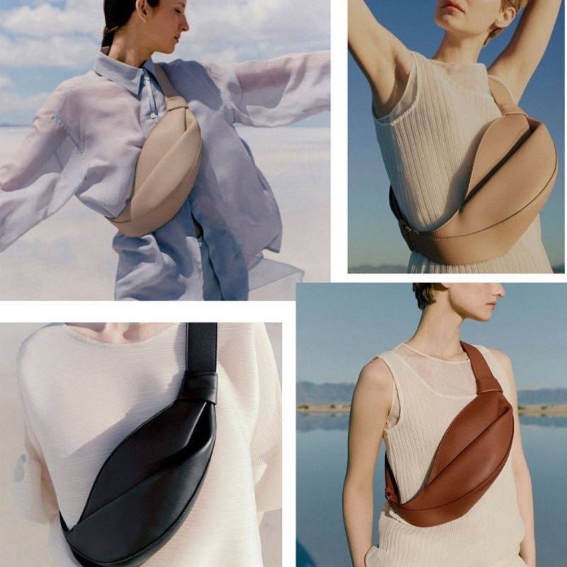 Сумка поясная кожаная