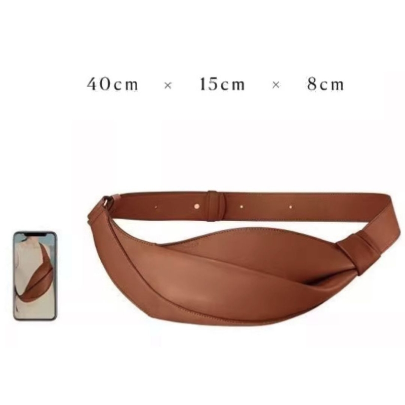 Сумка поясная кожаная